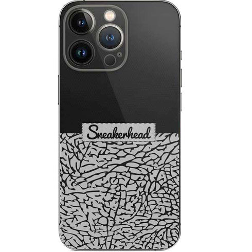 Elephant Print Sneakerhead Black iPhone 14 Pro Skin