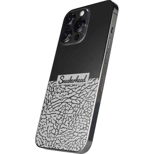 Elephant Print Sneakerhead Black iPhone 15 Pro Skin
