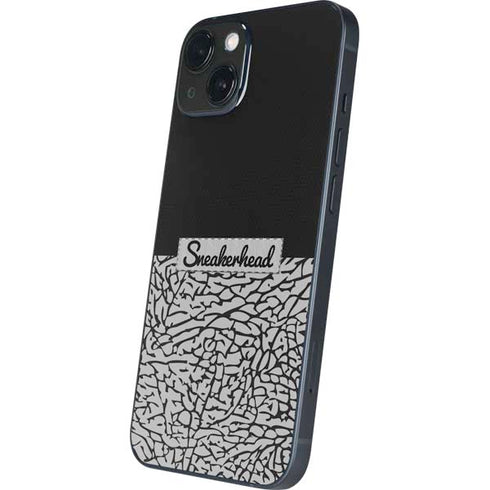 Elephant Print Sneakerhead Black iPhone 14 Skin