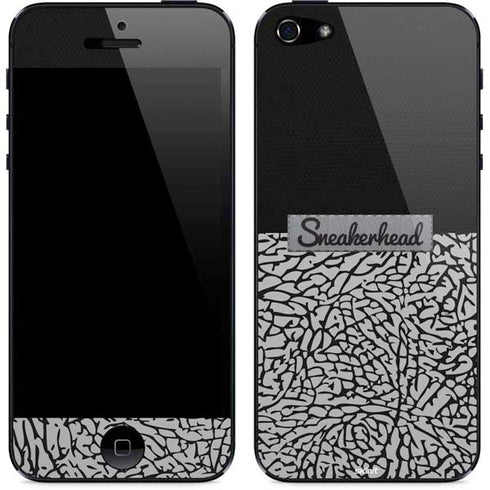 Elephant Print Sneakerhead Black iPhone 5/5s/5SE Skin