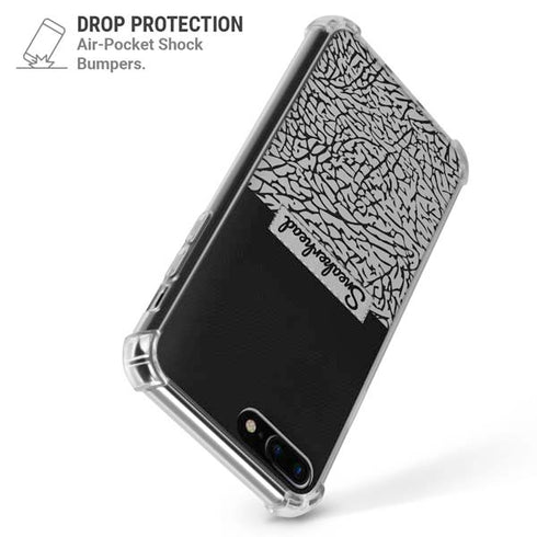 Elephant Print Sneakerhead Black iPhone 7/8 Plus Clear Case
