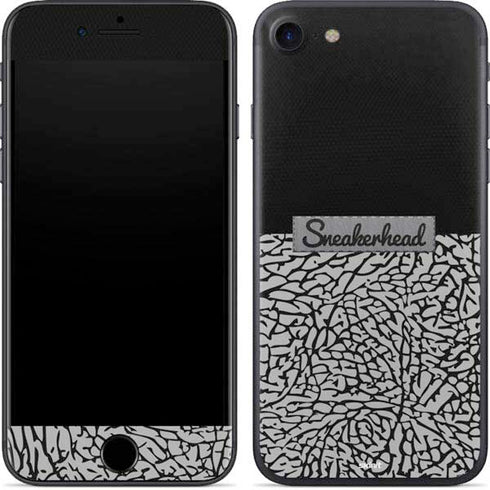 Elephant Print Sneakerhead Black iPhone 7 Skin