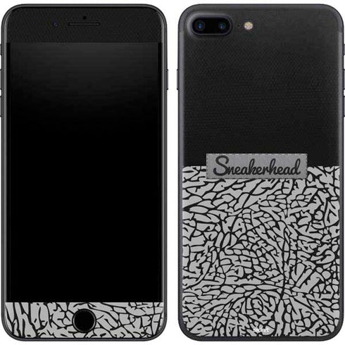 Elephant Print Sneakerhead Black iPhone 8 Plus Skin