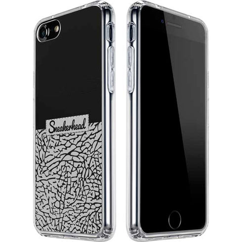 Elephant Print Sneakerhead Black iPhone SE (2nd & 3rd Gen) Clear Case
