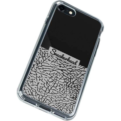 Elephant Print Sneakerhead Black iPhone SE (2nd & 3rd Gen) Clear Case