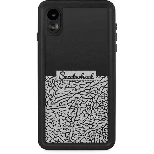 Elephant Print Sneakerhead Black iPhone XR Waterproof Case