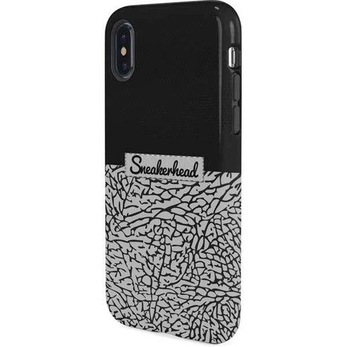 Elephant Print Sneakerhead Black iPhone XS Pro Case