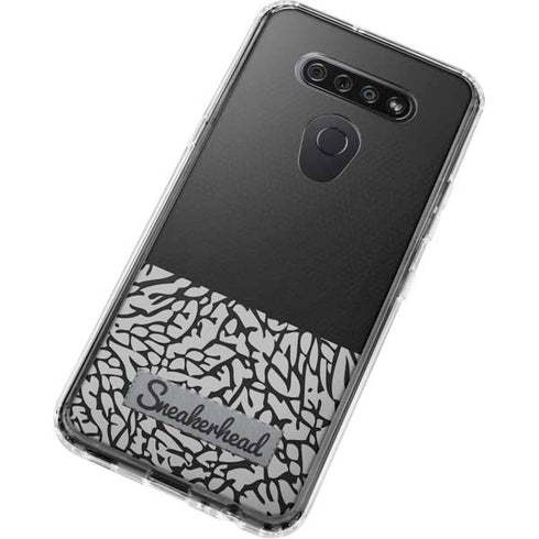 Elephant Print Sneakerhead Black LG K51/Q51 Clear Case