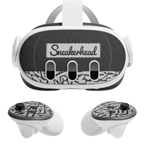Elephant Print Sneakerhead Black Meta Quest 3 Skin