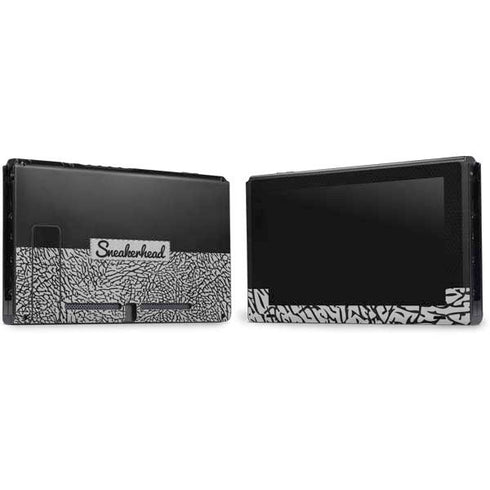 Elephant Print Sneakerhead Black Nintendo Switch Bundle Skin