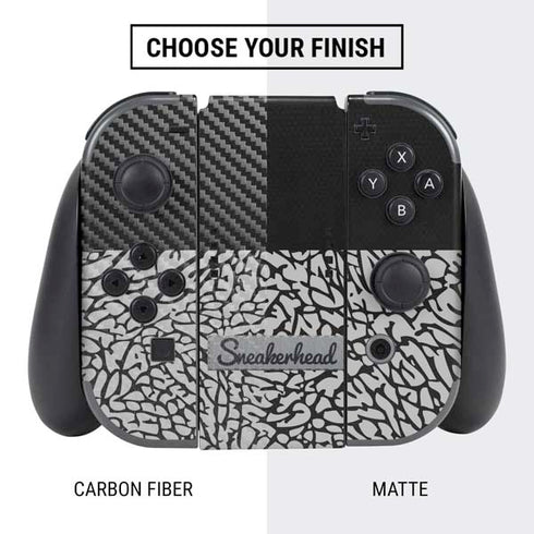 Elephant Print Sneakerhead Black Nintendo Switch Bundle Skin