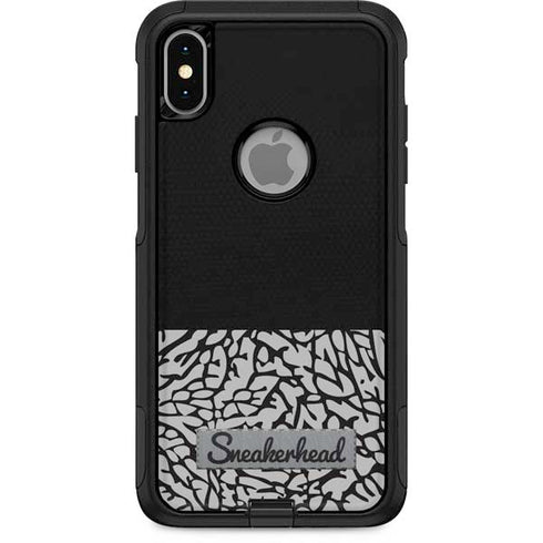 Elephant Print Sneakerhead Black Otterbox Commuter iPhone Skin