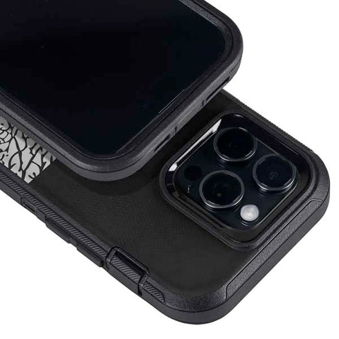 Elephant Print Sneakerhead Black Otterbox Defender iPhone Skin