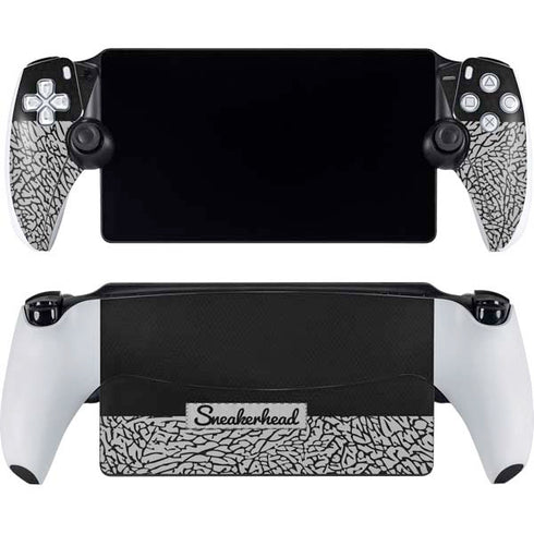 Elephant Print Sneakerhead Black PlayStation Portal Remote Player Skin