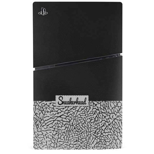 Elephant Print Sneakerhead Black PS5 Slim Disk Console Skin