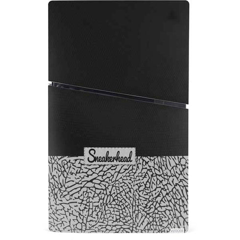 Elephant Print Sneakerhead Black PS5 Slim Digital Edition Console Skin
