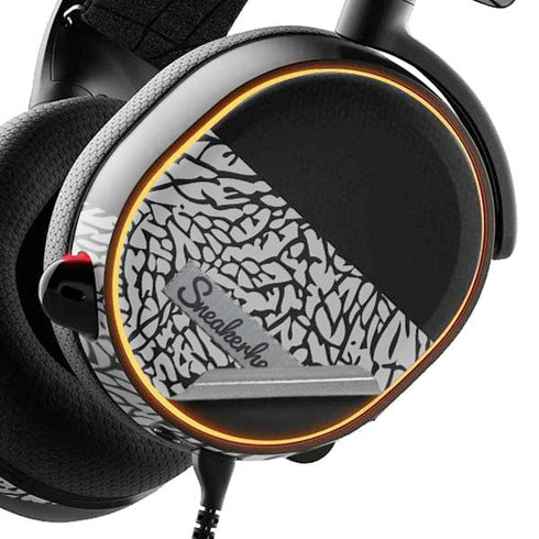Elephant Print Sneakerhead Black SteelSeries Arctis 3 Skin