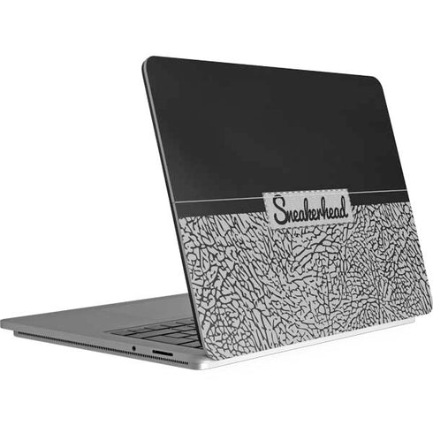 Elephant Print Sneakerhead Black Surface Laptop Studio Skin