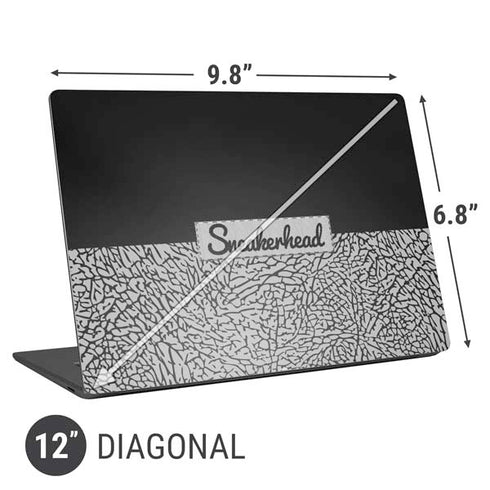 Elephant Print Sneakerhead Black Universal Laptop 12in (9.8 x 6.8in) Skin