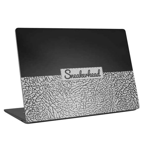 Elephant Print Sneakerhead Black Universal Laptop 12in (9.8 x 6.8in) Skin