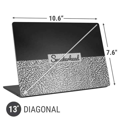 Elephant Print Sneakerhead Black Universal Laptop 13in (10.6 x 7.6in) Skin