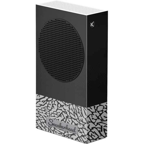 Elephant Print Sneakerhead Black Xbox Series S Console Skin
