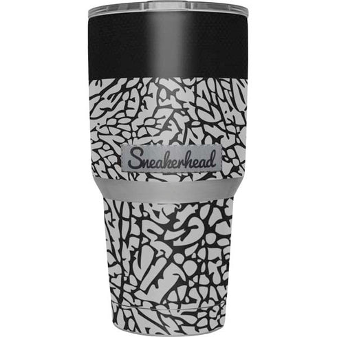 Elephant Print Sneakerhead Black Yeti 30oz Rambler Tumbler Skin