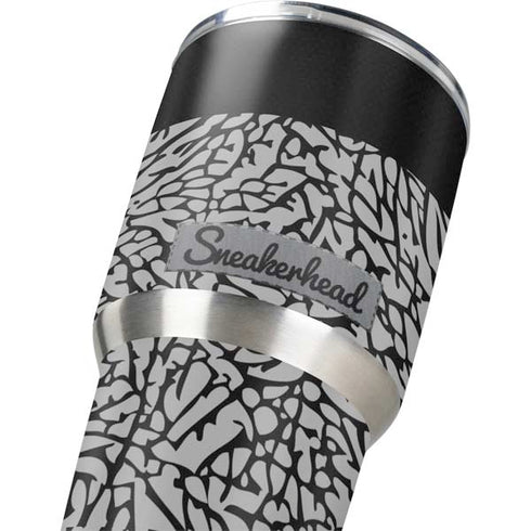 Elephant Print Sneakerhead Black Yeti 30oz Rambler Tumbler Skin