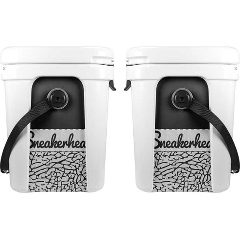 Elephant Print Sneakerhead Black YETI Roadie 24 Hard Cooler Skin