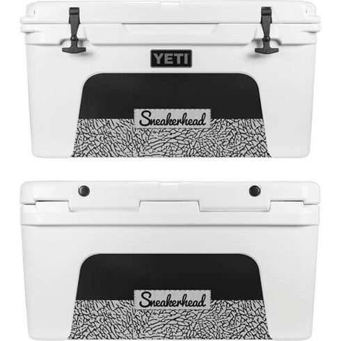 Elephant Print Sneakerhead Black YETI Tundra 75 Hard Cooler Skin
