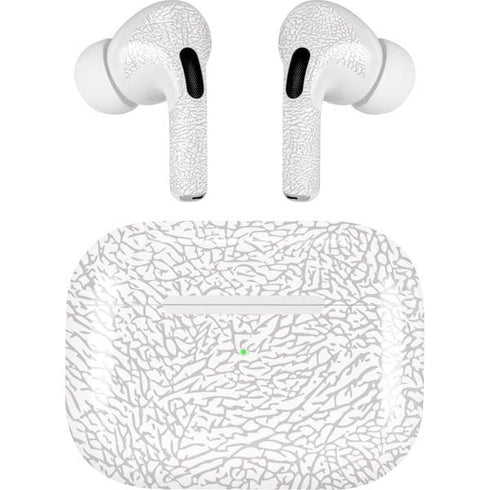 Elephant Print White AirPods Pro 2nd Gen Skin