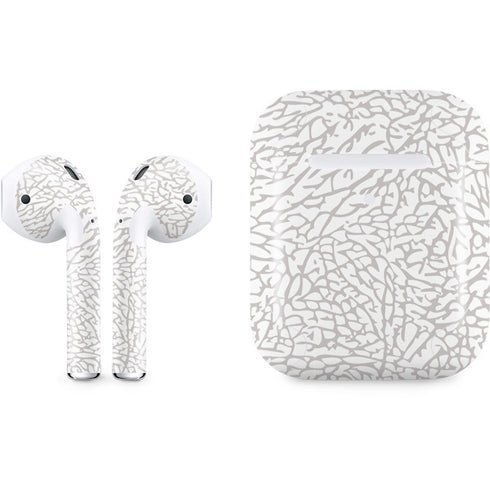 Elephant Print White Apple AirPods 2 Skin