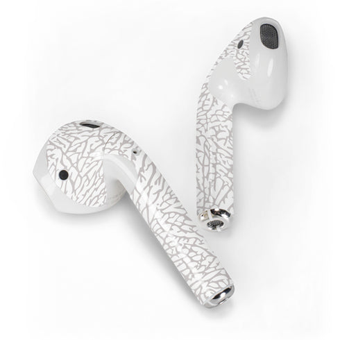 Elephant Print White Apple AirPods 2 Skin