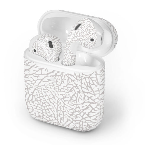Elephant Print White Apple AirPods 2 Skin