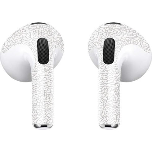 Elephant Print White Apple AirPods (3rd Gen 2021) Skin