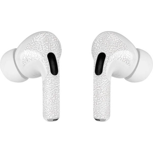 Elephant Print White Apple AirPods Pro Skin