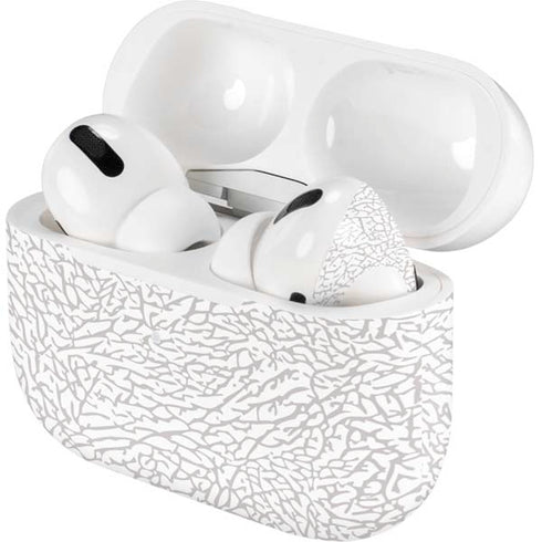 Elephant Print White Apple AirPods Pro Skin