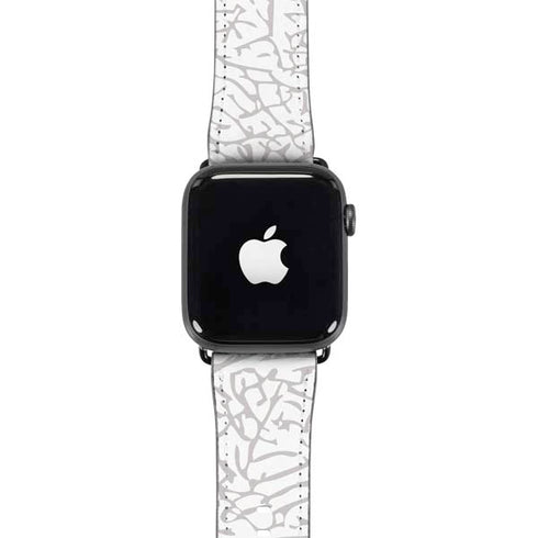 Elephant Print White Apple Watch Band 38-40mm