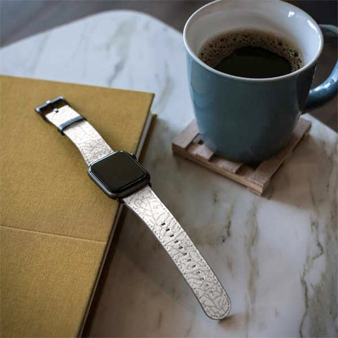 Elephant Print White Apple Watch Band 38-40mm