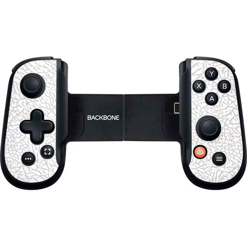 Elephant Print White Backbone One for iPhone Game Controller Skin