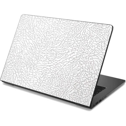 Elephant Print White Dell Chromebook Skin