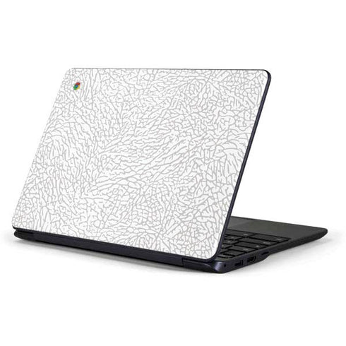 Elephant Print White Samsung Chromebook Skin