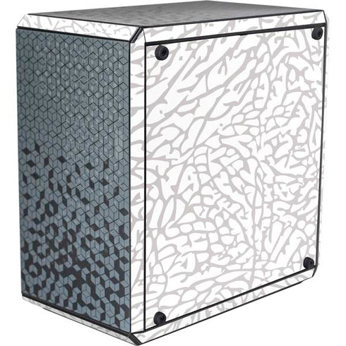 Elephant Print White Cooler Master MasterBox Q300L Mini Tower Skin