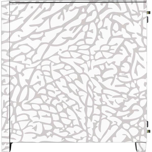 Elephant Print White Corsair 4000D Tempered Glass Mid-Tower ATX Case Skin