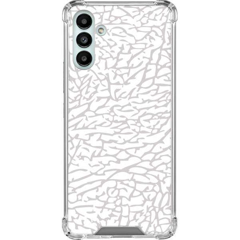 Elephant Print White Galaxy A13 5G Clear Case