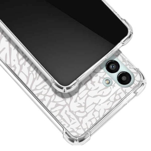 Elephant Print White Galaxy A13 5G Clear Case