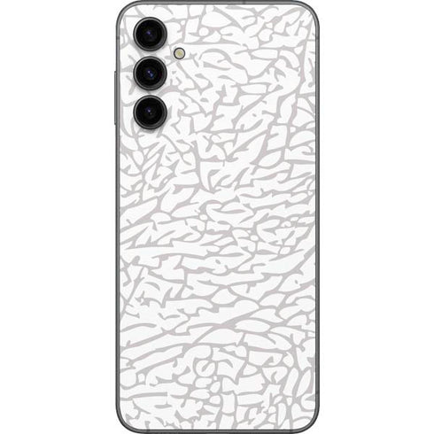 Elephant Print White Galaxy A14 5G Skin