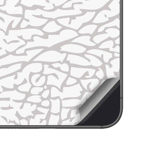 Elephant Print White Galaxy A14 5G Skin