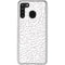 Elephant Print White Galaxy A21 Clear Case