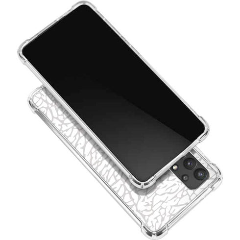 Elephant Print White Galaxy A32 5G Clear Case